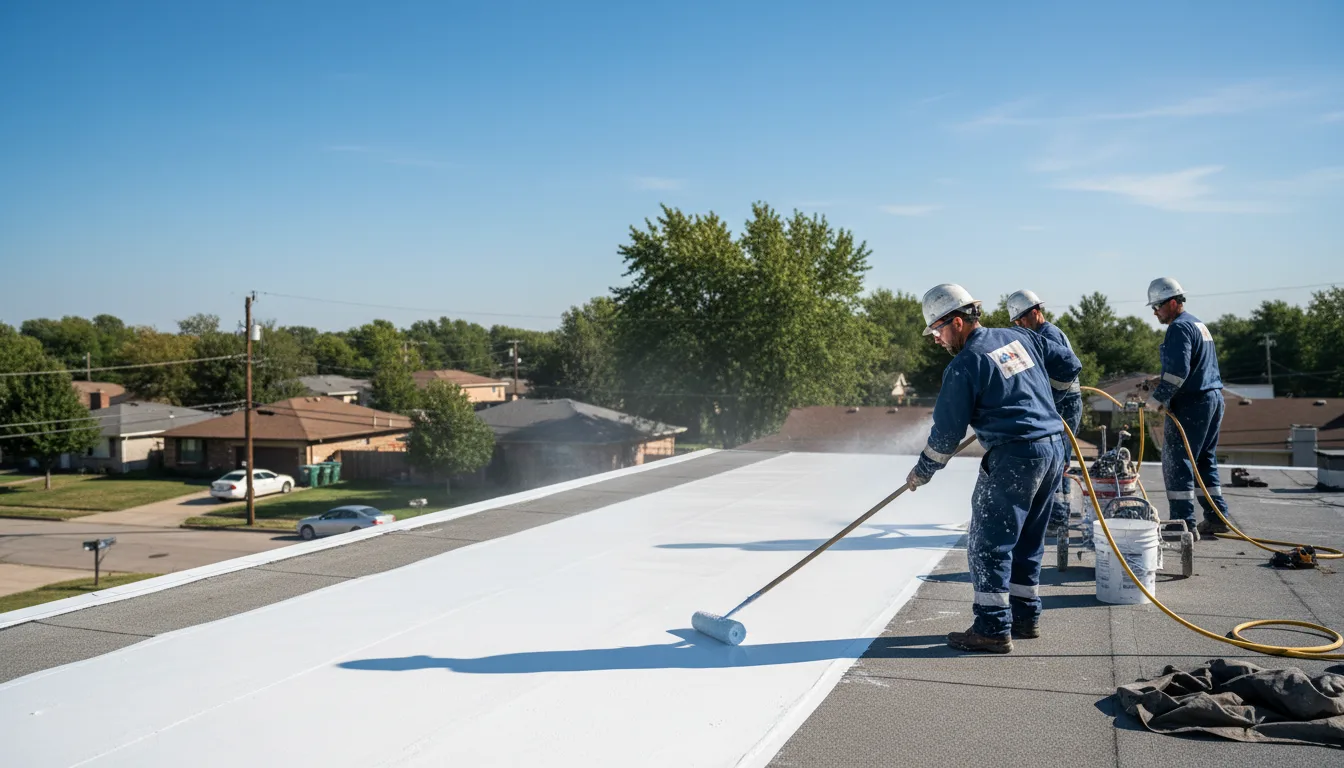 Commercial roof coating in Somerset Center, MI near me